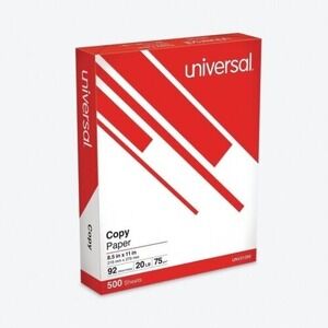 Universal Copy Paper 8.5IN x 11IN . 500 SHEETS‎ . NEW